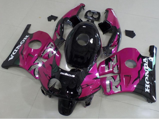 Rosa Preto Carenagem Moto Honda CBR 250RR MC22 91-98 Rosa Preto Carenagem Moto Honda CBR 250RR MC22 91-98