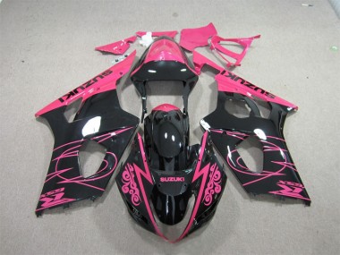 Rosa Preto Carenagem Moto Suzuki GSXR 1000 K3 03-04