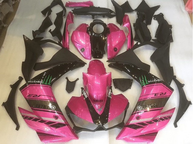 Rosa & Preto Carenagem Moto Yamaha R3 15-22 Rosa & Preto Carenagem Moto Yamaha R3 15-22