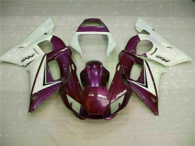 Roxo Branco Carenagem Moto Yamaha R6 98-02