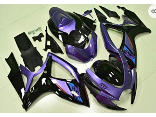 Roxo Preto Carenagem Moto Suzuki GSXR 600 / 750 K6 06-07