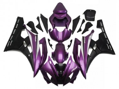 Roxo Preto Carenagem Moto Yamaha R6 06-07