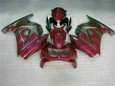 Roxo Vermelho Carenagem Moto Kawasaki EX250 08-12