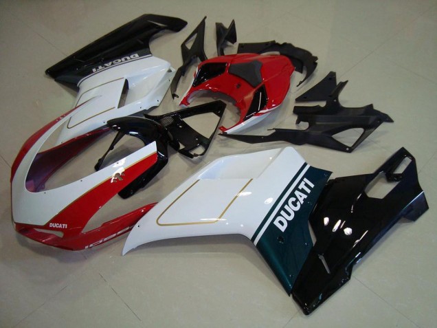 Tricolor Carenagem Moto Ducati 848 1098 1198 07-14