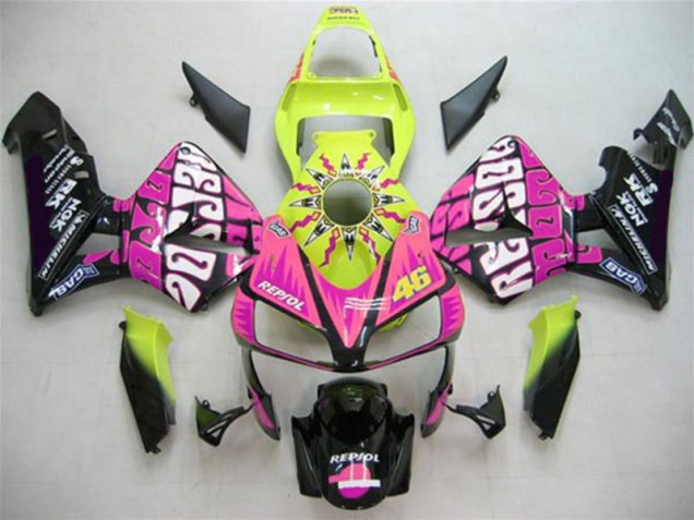 Valentino Rossi Carenagem Moto Honda CBR 600RR 03-04 Valentino Rossi Carenagem Moto Honda CBR 600RR 03-04