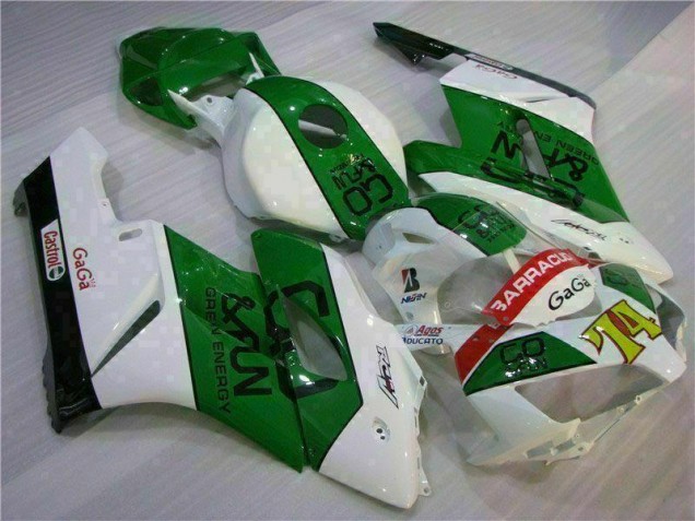Verde Branco Carenagem Moto Honda CBR 1000RR 04-05 Verde Branco Carenagem Moto Honda CBR 1000RR 04-05