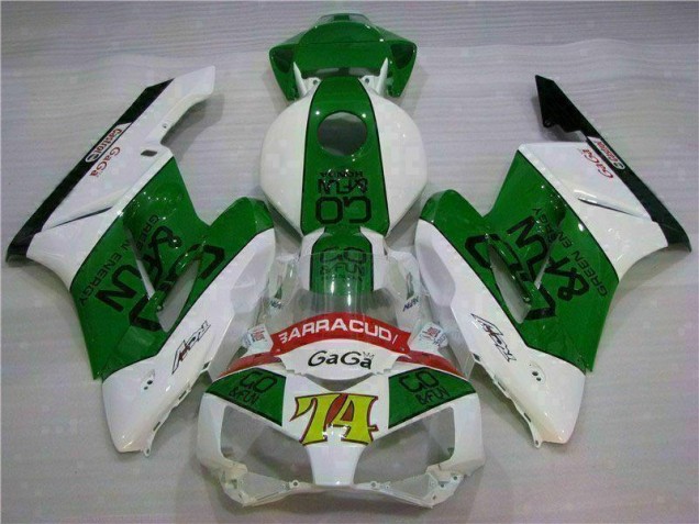 Verde Branco Carenagem Moto Honda CBR 1000RR 04-05 Verde Branco Carenagem Moto Honda CBR 1000RR 04-05