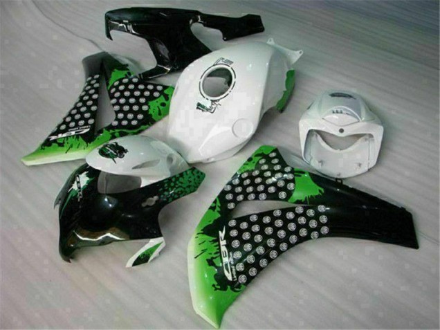 Verde Branco Injeção Kit Carenagem Honda CBR 1000RR 08-11 Verde Branco Injeção Kit Carenagem Honda CBR 1000RR 08-11