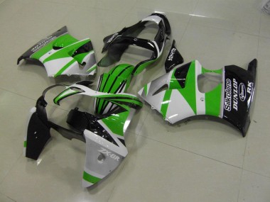 Verde Branco Listra Carenagem Moto Kawasaki ZX6R 00-02