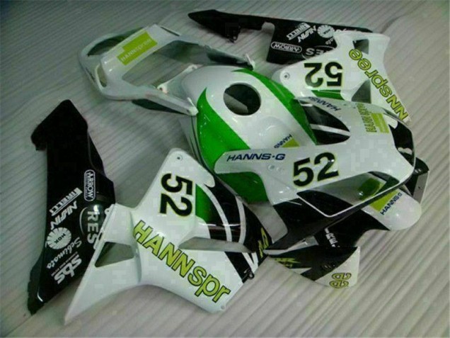 Verde Branco Preto Carenagem Moto Honda CBR 600RR 03-04 Verde Branco Preto Carenagem Moto Honda CBR 600RR 03-04