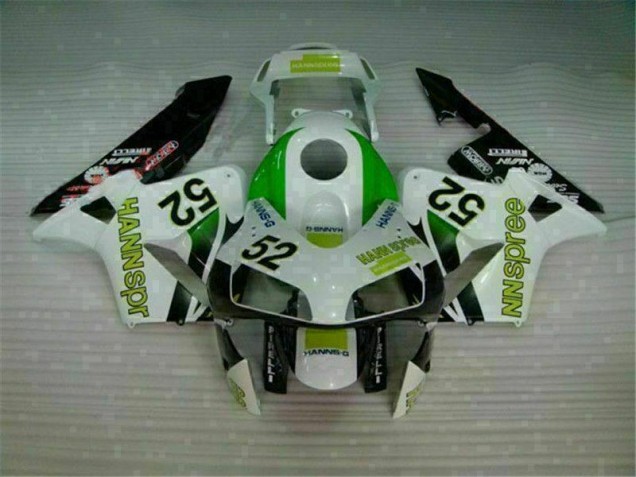 Verde Branco Preto Carenagem Moto Honda CBR 600RR 03-04 Verde Branco Preto Carenagem Moto Honda CBR 600RR 03-04