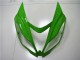 Verde Branco Preto Carenagem Moto Kawasaki ZX6R 13-18 Verde Branco Preto Carenagem Moto Kawasaki ZX6R 13-18