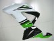 Verde Branco Preto Carenagem Moto Kawasaki ZX6R 13-18 Verde Branco Preto Carenagem Moto Kawasaki ZX6R 13-18