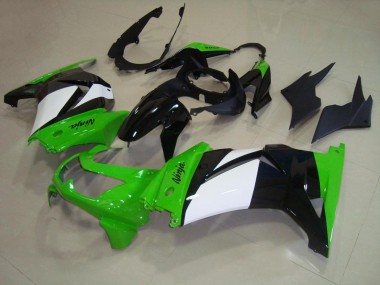 Verde Branco Preto Moto Plástico Kawasaki ZX 250R 08-12