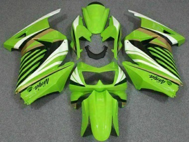 Verde Branco Preto Ninja Carenagem Moto Kawasaki EX250 08-12
