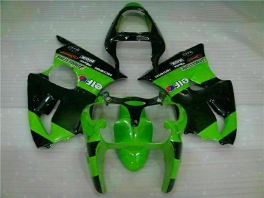 Verde Carenagem Moto Kawasaki ZX6R 00-02