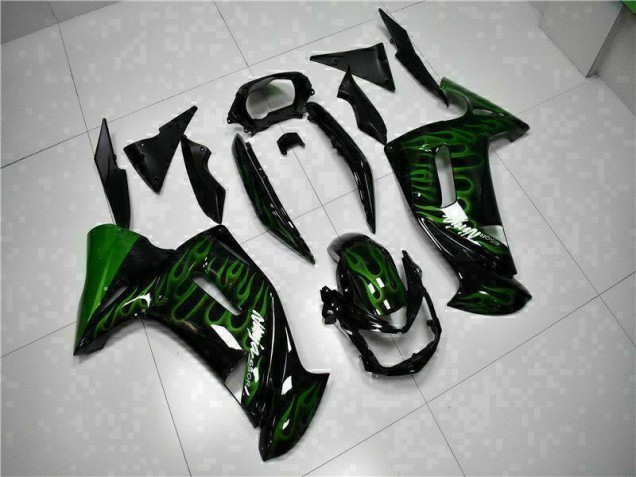 Verde Chama Carenagem Moto Kawasaki EX650 06-08 Verde Chama Carenagem Moto Kawasaki EX650 06-08