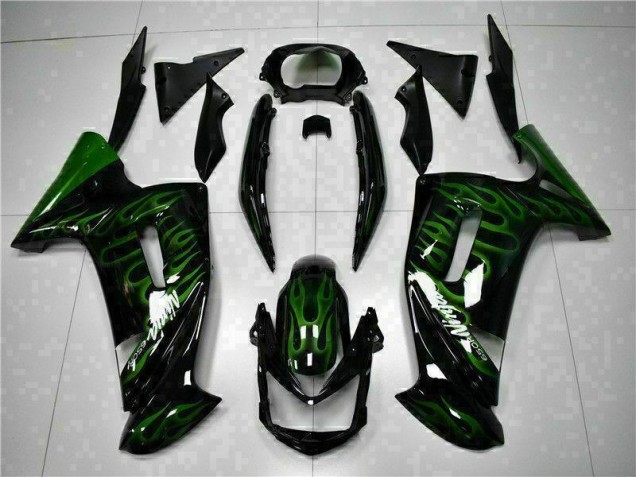 Verde Chama Carenagem Moto Kawasaki EX650 06-08 Verde Chama Carenagem Moto Kawasaki EX650 06-08