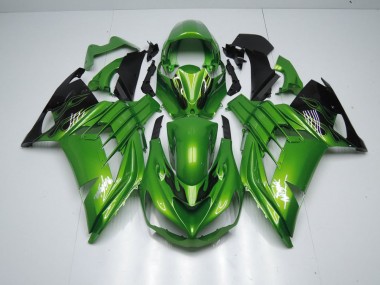 Verde Chama Carenagem Moto Kawasaki Z1000 07-09