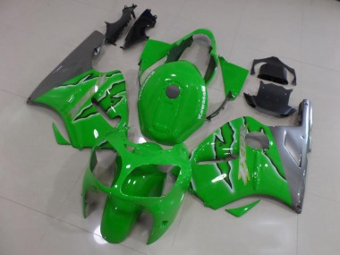 Verde Chama Carenagem Moto Kawasaki ZX12R 00-01