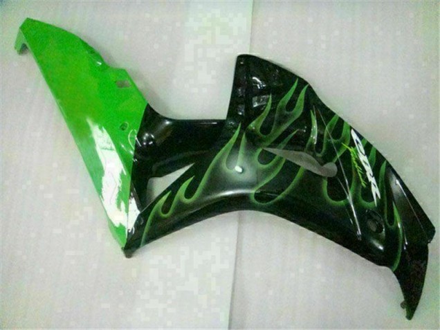 Verde Chama Preto Carenagem Moto Honda CBR 1000RR 06-07 Verde Chama Preto Carenagem Moto Honda CBR 1000RR 06-07