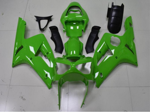 Verde Kit Carenagem Moto Kawasaki ZX6R 03-04 Verde Kit Carenagem Moto Kawasaki ZX6R 03-04