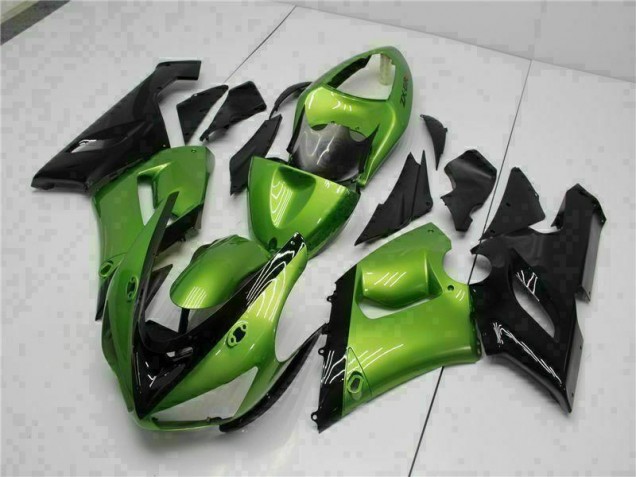 Verde Kits Carenagem Moto Kawasaki ZX6R 05-06 Verde Kits Carenagem Moto Kawasaki ZX6R 05-06