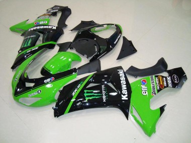 Verde Monster Abs Kit Carenagem & Plásticos Moto Kawasaki ZX10R 06-07