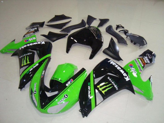 Verde Monster Abs Moto Plástico Kawasaki ZX10R 06-07