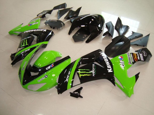Verde Monster Abs Moto Plásticos Kawasaki ZX10R 06-07