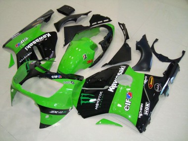 Verde Monster Carenagem Moto Kawasaki ZX12R 00-01