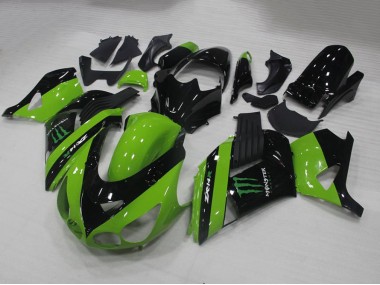 Verde Monster Carenagem Moto Kawasaki ZX14R ZZR 1400 06-11