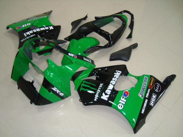 Verde Monster Carenagem Moto Kawasaki ZX6R 00-02 Verde Monster Carenagem Moto Kawasaki ZX6R 00-02