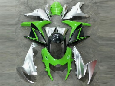 Verde Prata Kits Carenagem Moto Suzuki GSXR 600 / 750 K11 11-21