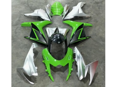 Verde Prata Kits Completo Carenagem Moto Suzuki GSXR 600 / 750 K11 11-21