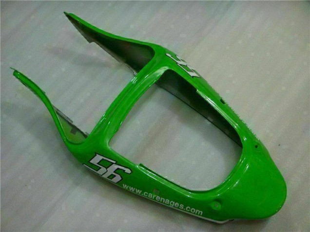 Verde Preto Abs Carenagem Moto Kawasaki ZX6R 00-02 Verde Preto Abs Carenagem Moto Kawasaki ZX6R 00-02