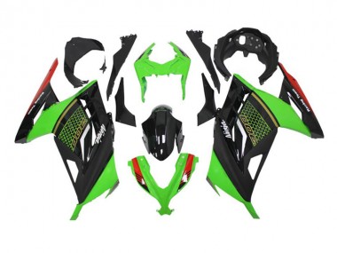Verde Preto Abs Kits Carenagem Moto Kawasaki ZX6R 13-18