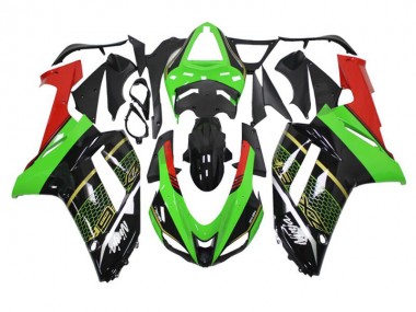 Verde Preto Abs Moto Plástico Kawasaki ZX10R 08-10