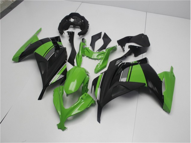 Verde Preto Abs Moto Plásticos Kawasaki EX300 13-16 Verde Preto Abs Moto Plásticos Kawasaki EX300 13-16