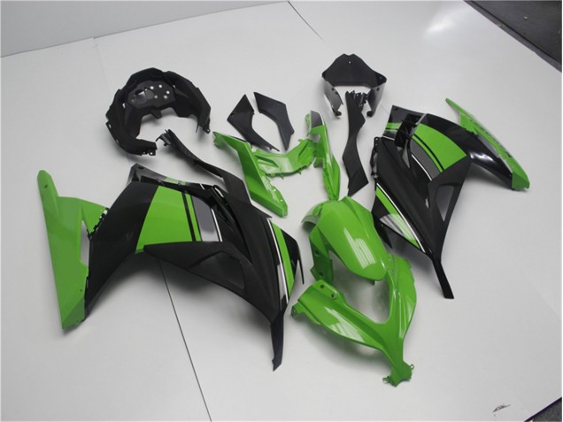 Verde Preto Abs Moto Plásticos Kawasaki EX300 13-16 Verde Preto Abs Moto Plásticos Kawasaki EX300 13-16
