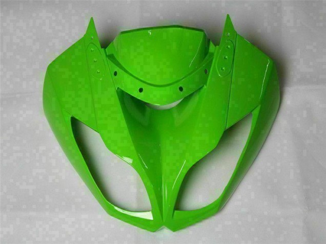 Verde Preto Branco 25 Carenagem Moto Kawasaki ZX6R 09-12 Verde Preto Branco 25 Carenagem Moto Kawasaki ZX6R 09-12