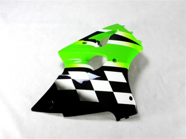 Verde Preto Branco Abs Kits Carenagem Moto Kawasaki ZX6R 00-02