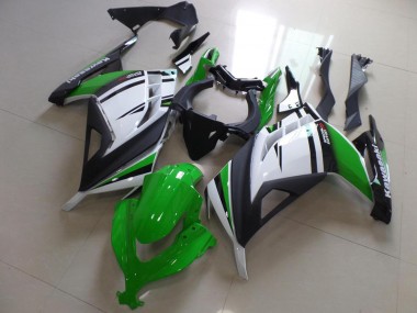 Verde Preto & Branco Carenagem Moto Kawasaki ZX 300R 13-16