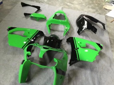 Verde Preto Brilhante Carenagem Moto Kawasaki ZX9R 02-03