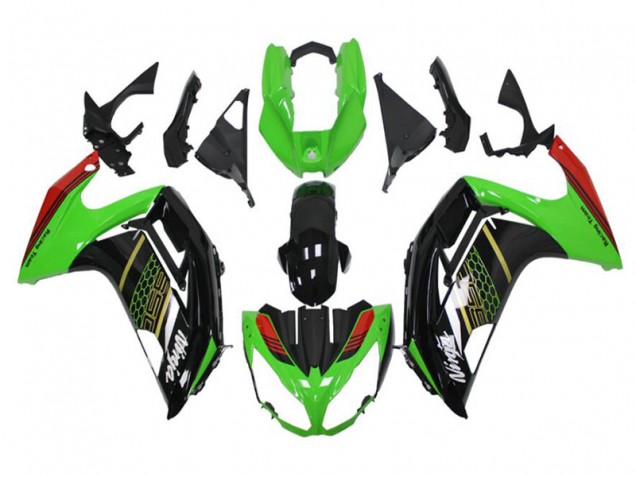 Verde Preto Carenagem Moto Kawasaki EX300 13-16
