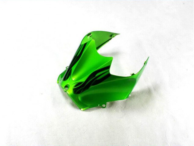 Verde Preto Carenagem Moto Kawasaki ZX14R ZZR 1400 12-21 Verde Preto Carenagem Moto Kawasaki ZX14R ZZR 1400 12-21