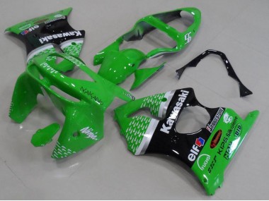 Verde Preto Carenagem Moto Kawasaki ZX6R 98-99