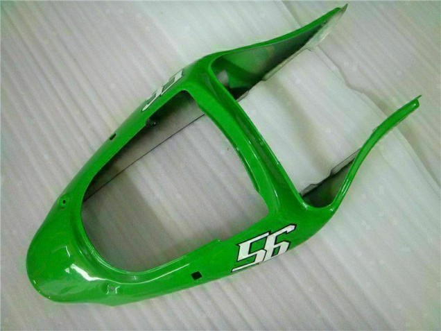 Verde Preto Carenagem Moto & Plástico Moto Kawasaki ZX6R 00-02 Verde Preto Carenagem Moto & Plástico Moto Kawasaki ZX6R 00-02