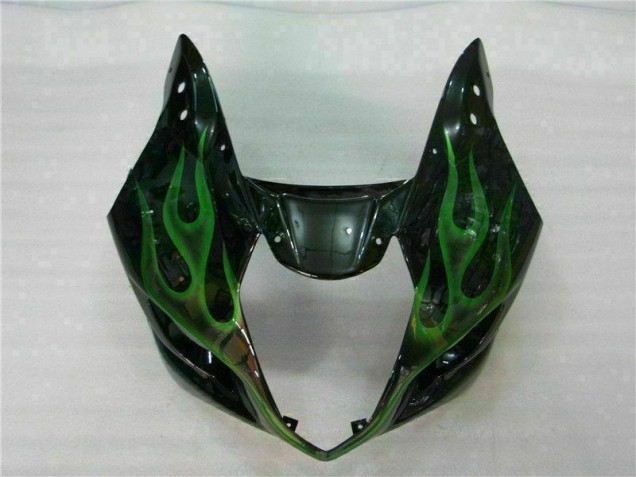 Verde Preto Carenagem Moto Suzuki GSXR 1000 K3 03-04 Verde Preto Carenagem Moto Suzuki GSXR 1000 K3 03-04