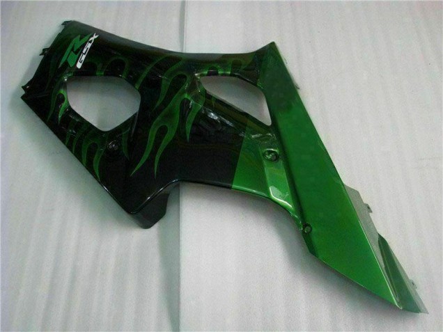 Verde Preto Carenagem Moto Suzuki GSXR 1000 K3 03-04 Verde Preto Carenagem Moto Suzuki GSXR 1000 K3 03-04